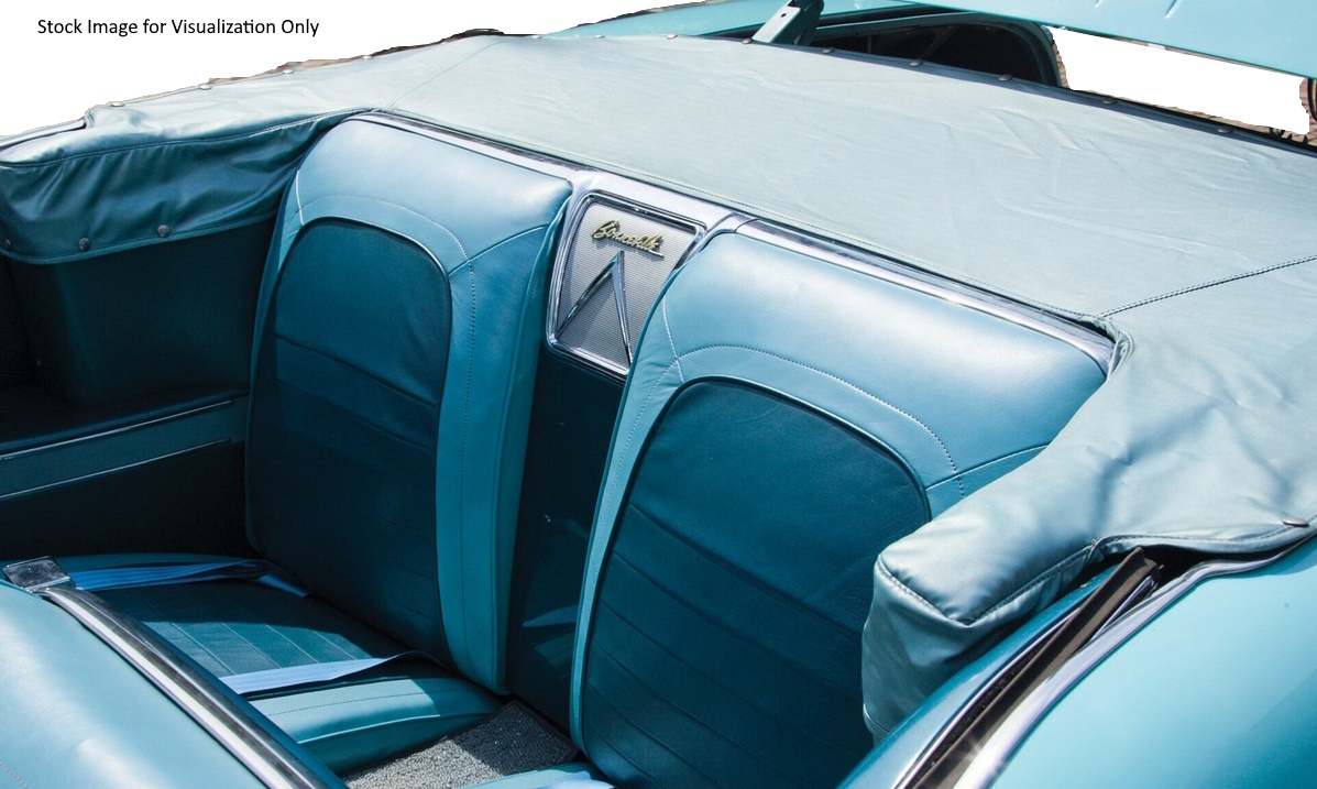 1958 Bonneville Convertible Top Boot Presewn with Snap Kit With Snaps