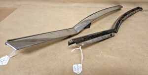 1955 1957 Quarter Panel Upper Inner Garnish Molding Pair Used, Pontiac & Chevy 2dr Hardtop