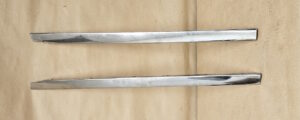 1955 1957 Inside Door Garnish Molding Pair, 26 1/4" Used, Pontiac & Chevy 2dr Hardtop & Convertible
