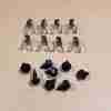 1955-60 Screw Mount Brake Line Clip Set, 16 pieces