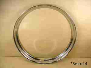 1936-48 16' trim ring, beauty ring Stainless steel, concave Set of 4
