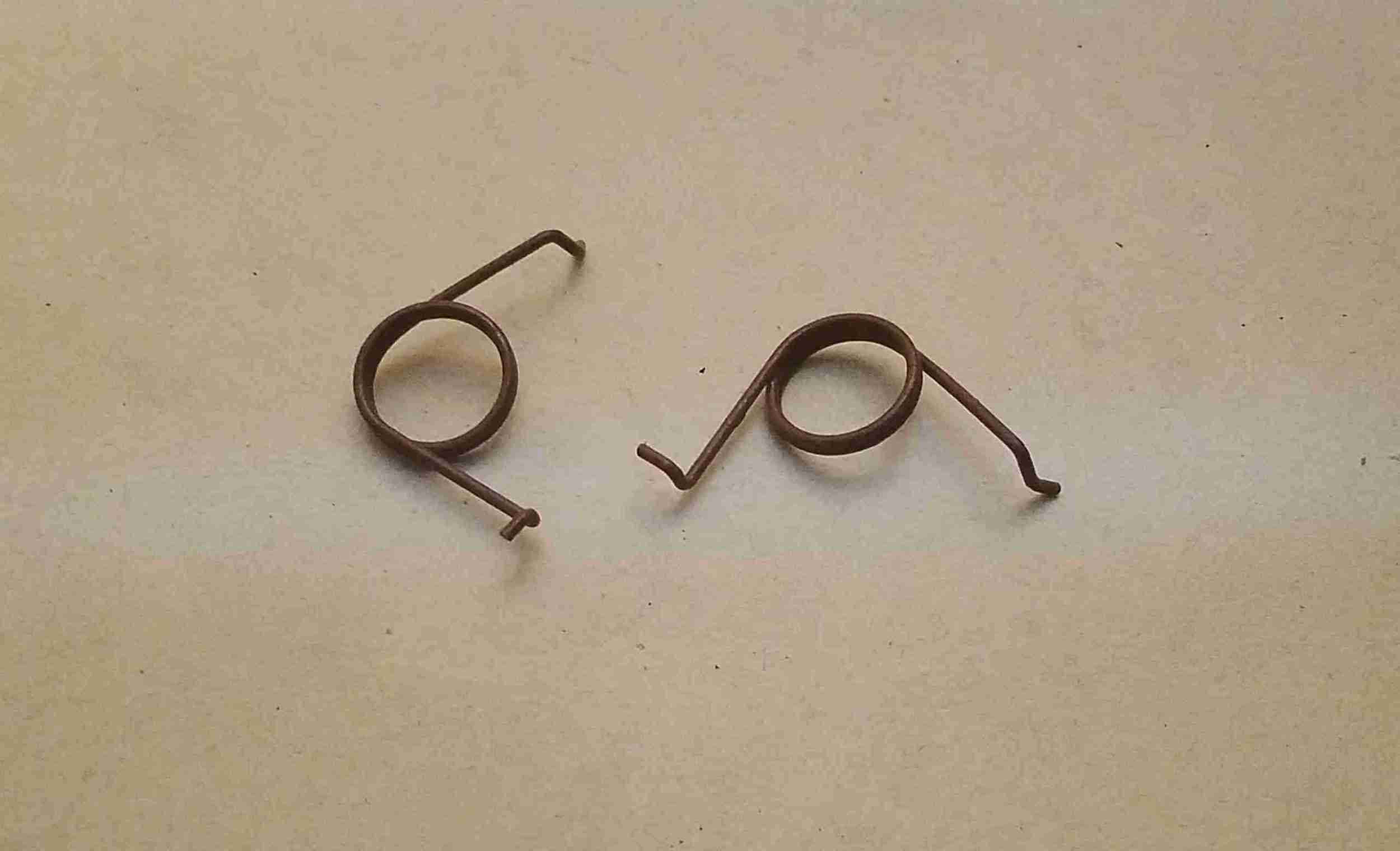 1940-48 Fuel Door Springs, pair, 1940 Model 29 Torpedo 8, 1941-48 All