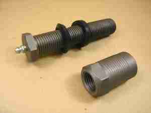 1937-38 Lower Outer Control Arm Pin Package, includes pin, bushing, seals & grease fitting for one side