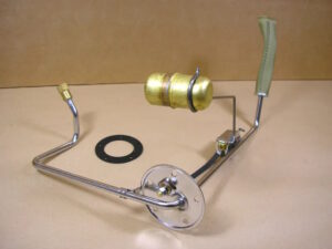 1955-57 2 Door Safari Reproduction Fuel Gauge Sending Unit, w/ float, filter & gasket, for 5/16" diameter fuel lines