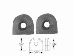 1932 Convertible Horn Wire Exit from Motor Cover Grommet, fits 3/4"x3/4" semi-circular hole
