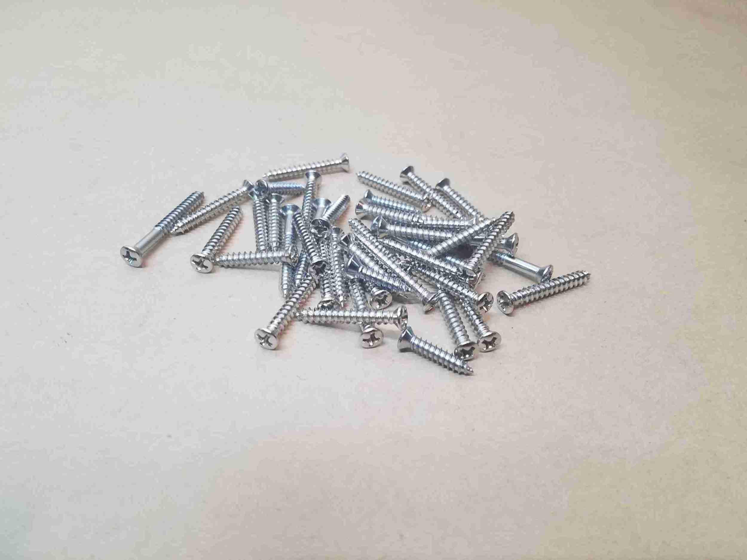 1955-57 2 Door Hardtop Chrome Interior Garnish Molding & Trim Screw Set