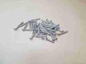 1955-57 2 Door Hardtop Chrome Interior Garnish Molding & Trim Screw Set