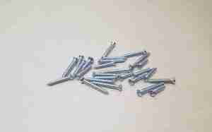 1955-57 Convertible Chrome Interior Garnish Molding & Trim Screw Set