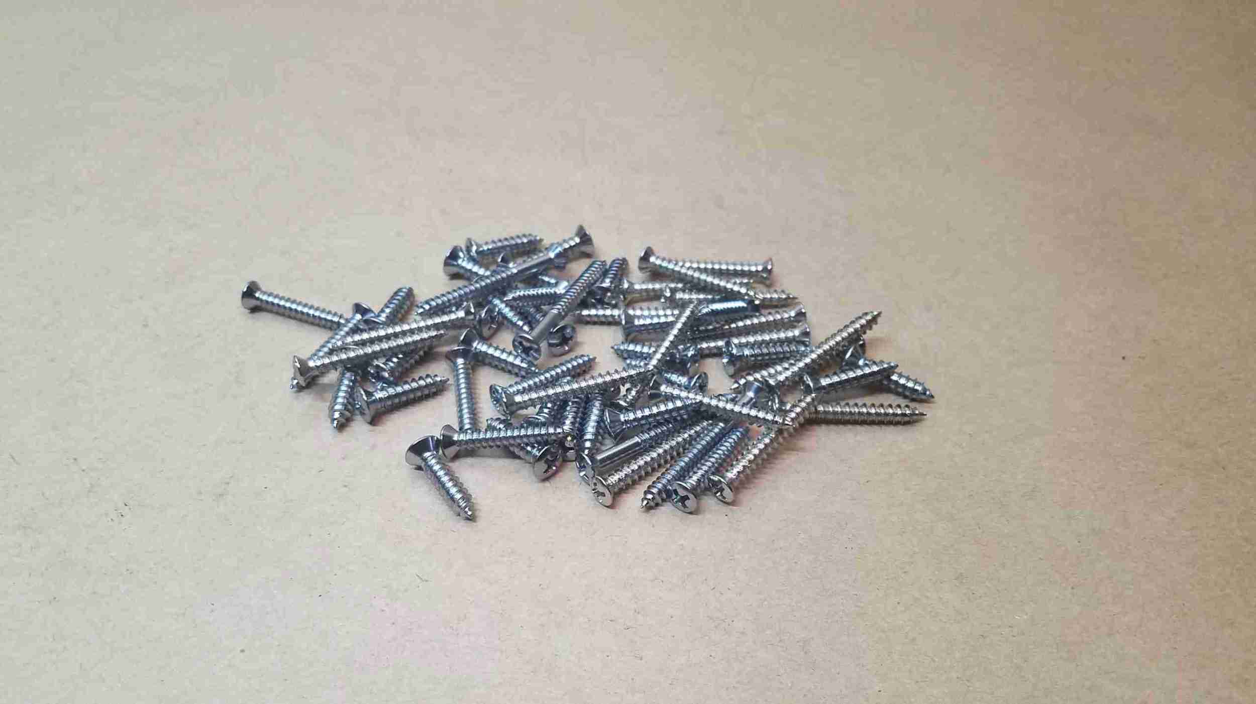 1956-57 4 Door Sedan Chrome Interior Garnish Molding & Trim Screw Set