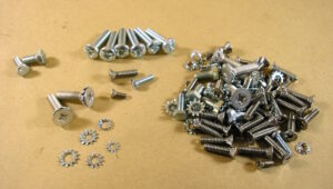 1955-57 2 Door Safari Stainless Steel Upper Liftgate Screw Kit, includes C2321869RS