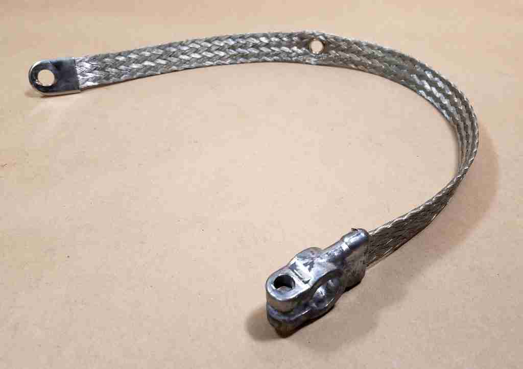 195557 Negative Battery Ground Cable, 201/2″ braided flat strap CPR