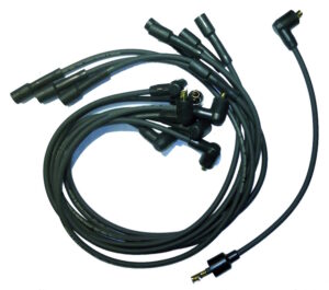 1957 Spark Plug Wire Set with 90 Degree Boot Terminal 7MM Wire. Pontiac Bonneville