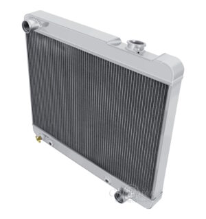 1961 1964 Pontiac Fullsize Down Flow Aluminum Radiator Assembly, 4 Core