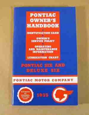 1935 6 Cylinder Owner's Manual