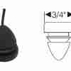 1951-75 Convertible Top Motor Mounting Bracket Grommet, 4 per car