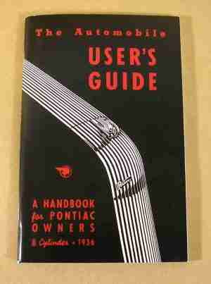 1936 8 Cylinder Owner's Manual
