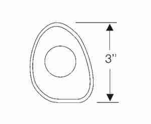 1933 Roadster Windshield Side Arm to Base Gaskets, pair