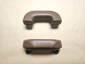 1936 1942 Armrest, Brown with Brown Base, Pad & Metal Insert