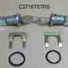 1955-57 U-Pawl Door Safety Lock Assemblies with original octagon keys, All exc 2 Door Hardtop & Convertible