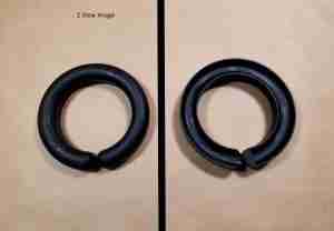 1934-58 Front Coil Spring Rubber Spacer,3/8" thick, raises 1/2" to 3/4", For the Pair, Buy 2