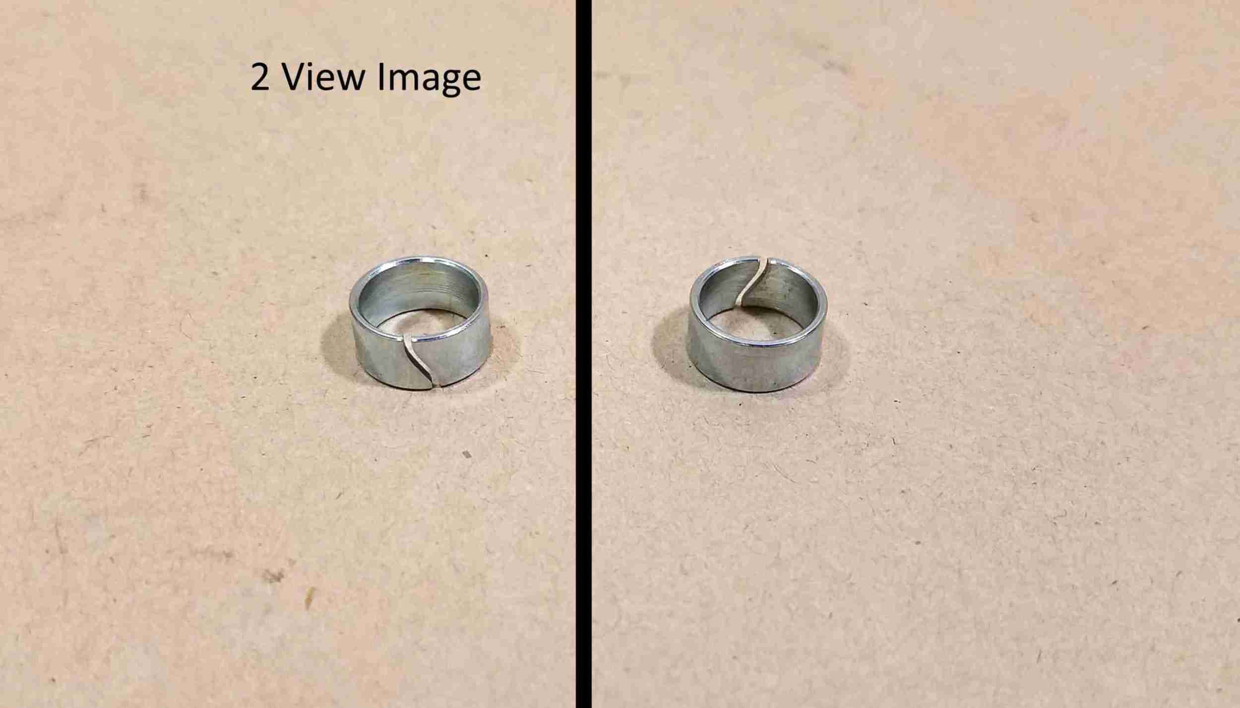 1969-79 Timing Chain Cover to Block Alignment Sleeves, dowl pair, All 1969-79, dog leg split ring design