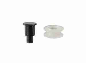 1926-54 Window Regulator Cam Roller & Rivet, fits 1/4" hole, pulley shape