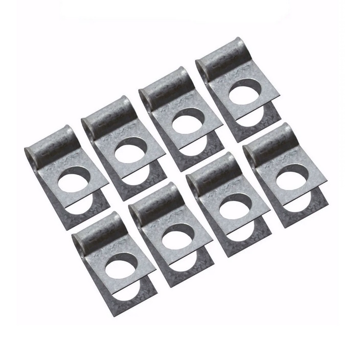 1926-86 3/8" Screw Mount Fuel Line Clip Set of 8
