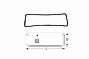 1931-32 Cowl Vent Cover Gasket