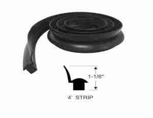 1930-32 Convertible Lower Windshield Seal, 1-1/8"x4' long