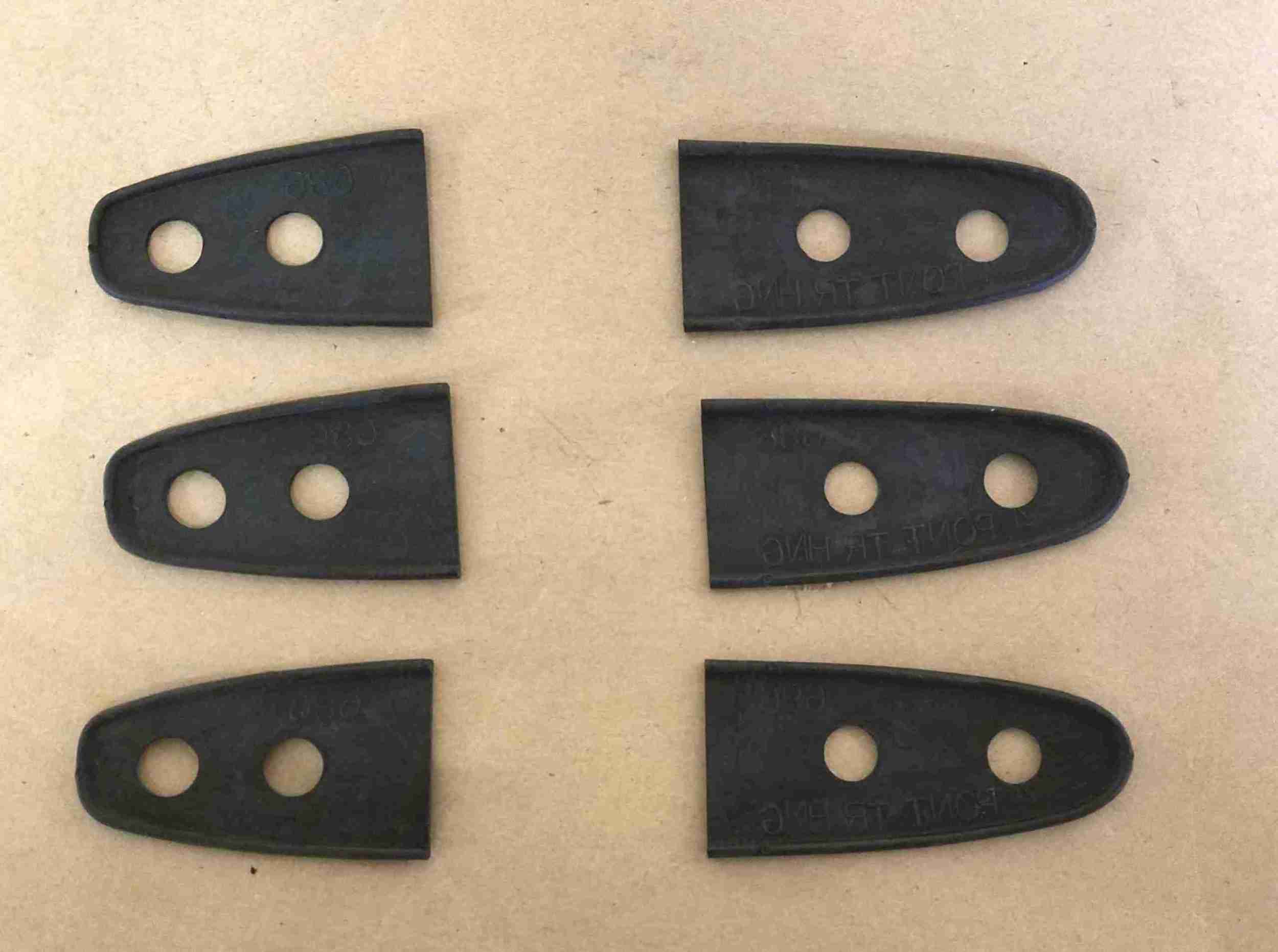 1933-34 Trunk Lid Hinge Gasket Set, 6 pieces 1-3/8?Wx5-1/8?L, All 2 Door Touring Sedan