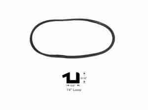 1933-34 Back Window Glass Rubber Channel, All except Sport Coupe 33328/34328
