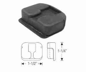 1933-39 Door Side Jamb Bumper, inserts into 1/2" deep metal flange, compare to C4024359R