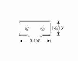 1937-38 Convertible Sedan Upper Center Body Removable Pillar Bumper Set of 4, also 4081516