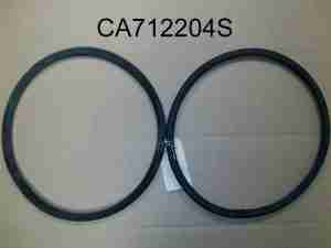 1937-38 Rear Fixed/Stationary Quarter Window Glass Channels, pair, 4 Door Sedan export or retrofitted models
