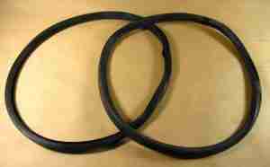 1939-40 Rear Fixed/Stationary Quarter Window Glass Channels, pair, Model 26/2827B Deluxe 6/8 Business Coupe