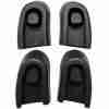 1949-52 4 Door Sedan Rear Door Ventilator Weatherstrip Division Post Grommet Set of 4, upper/lower/left/right