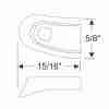 1949-52 4 Door Sedan Rear Door Ventilator Weatherstrip Division Post Grommet Set of 4, upper/lower/left/right - Image 4