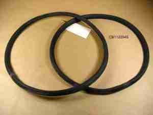 1941-48 Rear Fixed/Stationary Quarter Window Glass Channels, pair, 4 Door Sedan export or retrofitted models