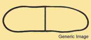 1941-48 Windshield Glass Rubber Channel, 1941-48 Model 25/27 Torpedo 6/8 exc 25/2707 Sedan Coupe