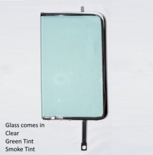1955-57 2/4dr Sedan & Station Wagon exc 2 Door Safari Vent Window Assembly, w/ frame & clear glass