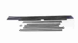 1955-57 Door/Quarter Window Inner/Outer Weatherstrip/Fuzzy & Run Channel Kit, includes hardware, 2dr Station Wagon exc Safari