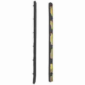 1941-48 Front Door Vent Window Division Post Seals, pair, All Model 26/28 Streamliner 6/8 exc Station Wagon