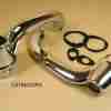 1949-52 exc 1949 SW Front or Rear Door Outside Door Handles, pair w/ gaskets, no buttons