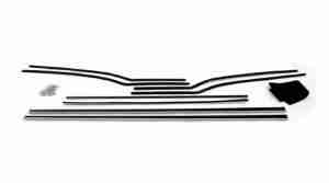 1955-57 2dr Hardtop Door/Quarter Window Inner/Outer Weatherstrip/Fuzzy & Run Channel Kit, includes hardware, some models do not have outer fuzzies, for outer fuzzies order C4090504RS