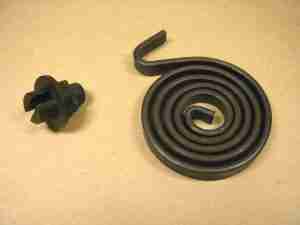 1930-48 Window Regulator Coil Spring & Pin, 1930-48 All exc 1931 Conv & 1930-36 4 Door 1/4 Window, also 4002976, 4025362