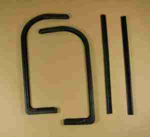 1959-60 Vent Window Weatherstrip, P8 HT & Conv, includes Division Post Seal