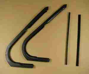1961-62 Fullsize HT & Conv Vent window Weatherstrip, includes vertical lip seal