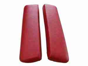 1960-62 Bright Red Front Arm Rest Pads