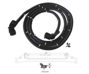 1963 1964 Tailgate weatherstrip, Pontiac Fullsize Station Wagon