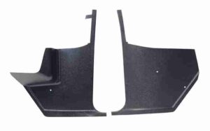 1965-66 A body kick panels, w/o AC , black, pair